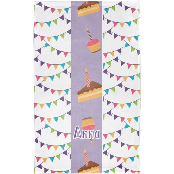 Happy Birthday Finger Tip Towel - Full View