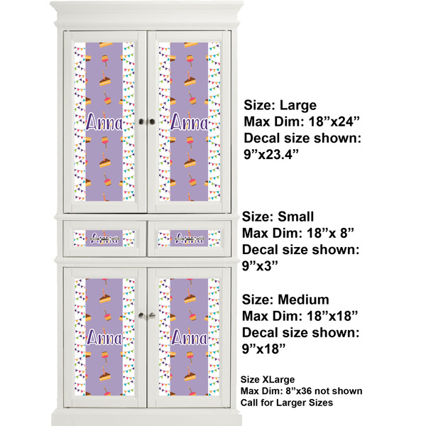 Happy Birthday Full Cabinet (Show Sizes)