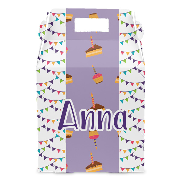 Happy Birthday Gable Favor Box - Front