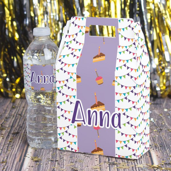 Happy Birthday Gable Favor Box - In Context