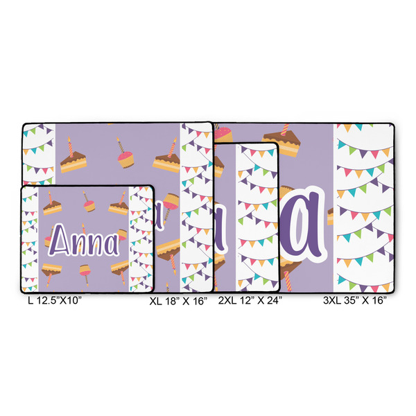 Happy Birthday Gaming Mats - SIZE CHART