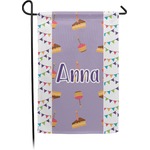 Happy Birthday Small Garden Flag - Double Sided w/ Name or Text