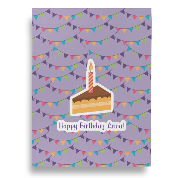Happy Birthday Garden Flags - Large - Double Sided - BACK