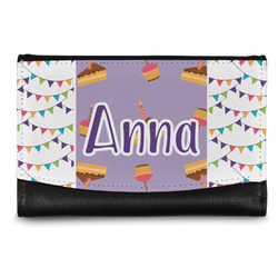 Happy Birthday Genuine Leather Women's Wallet - Small (Personalized)