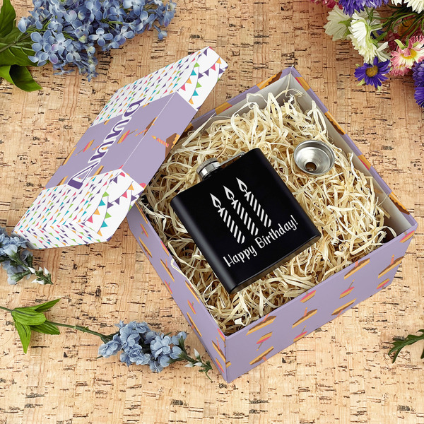 Happy Birthday Gift Boxes with Lid - Canvas Wrapped - Large - In Context