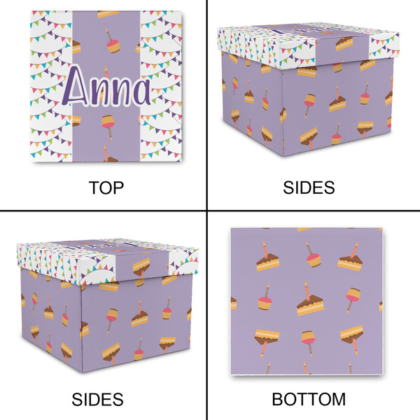 Happy Birthday Gift Boxes with Lid - Canvas Wrapped - Medium - Approval