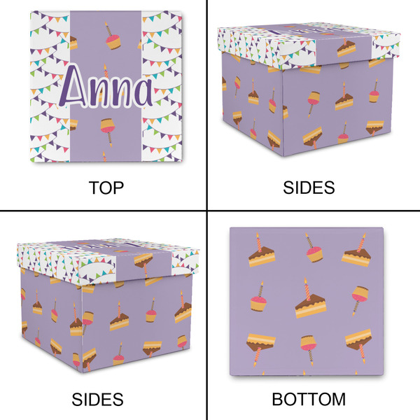 Happy Birthday Gift Boxes with Lid - Canvas Wrapped - Small - Approval