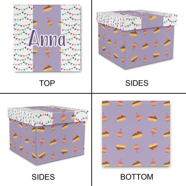 Happy Birthday Gift Boxes with Lid - Canvas Wrapped - X-Large - Approval