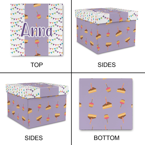 Happy Birthday Gift Boxes with Lid - Canvas Wrapped - XX-Large - Approval