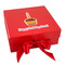Happy Birthday Gift Boxes with Magnetic Lid - Red - Front