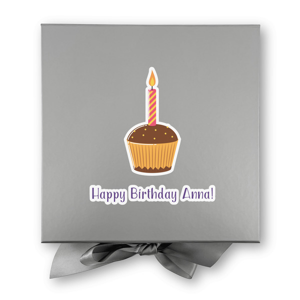 Happy Birthday Gift Boxes with Magnetic Lid - Silver - Approval