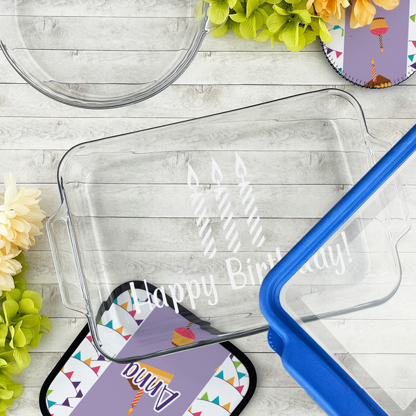 Happy Birthday Glass Baking Dish - LIFESTYLE (13x9)