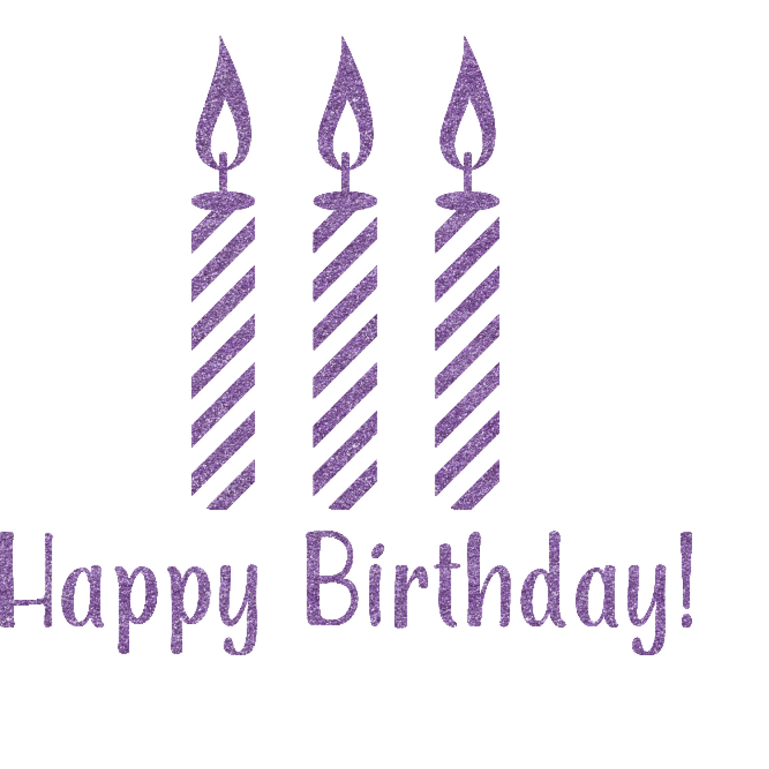 Happy Birthday Glitter Sticker Decal Up to 9"X9" (Personalized