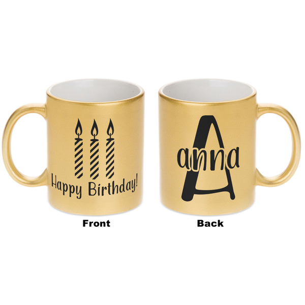 Happy Birthday Gold Mug - Apvl