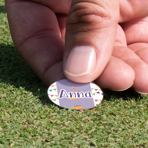 Happy Birthday Golf Ball Marker - Hand
