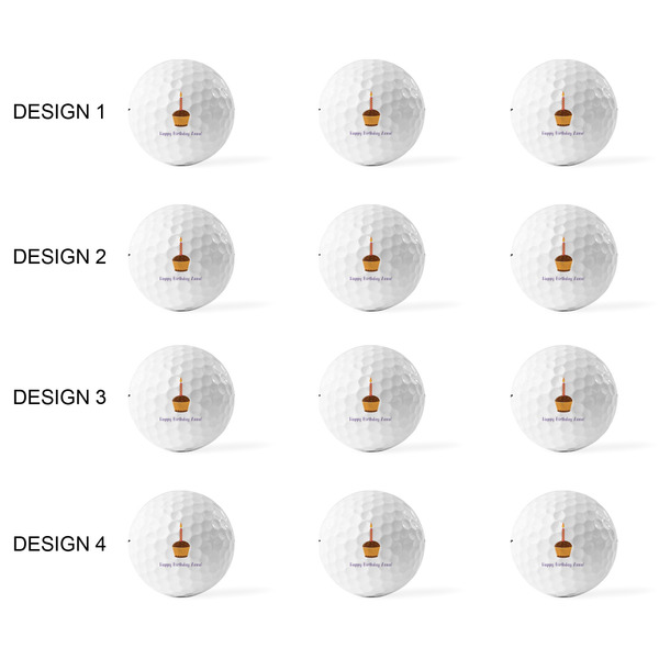 Happy Birthday Golf Balls - Titleist - Set of 12 - APPROVAL