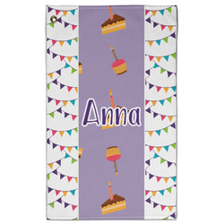 Happy Birthday Golf Towel - Poly-Cotton Blend - Large w/ Name or Text