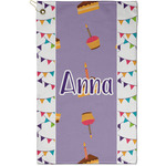 Happy Birthday Golf Towel - Poly-Cotton Blend - Small w/ Name or Text