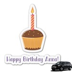 Happy Birthday Graphic Car Decal (Personalized)