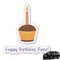 Happy Birthday Graphic Car Decal (Personalized)