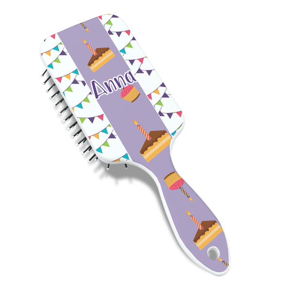 Happy Birthday Hair Brush - Angle View