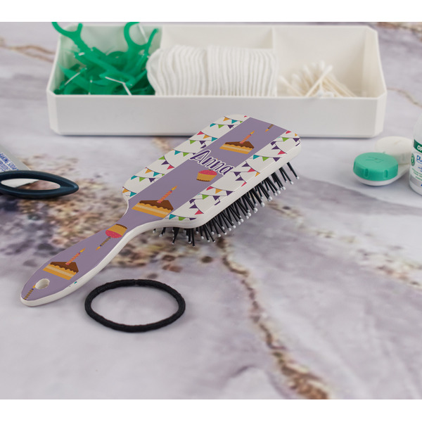 Happy Birthday Hair Brush - In Bathroom