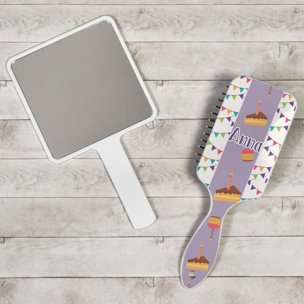 Happy Birthday Hair Brush - In Context