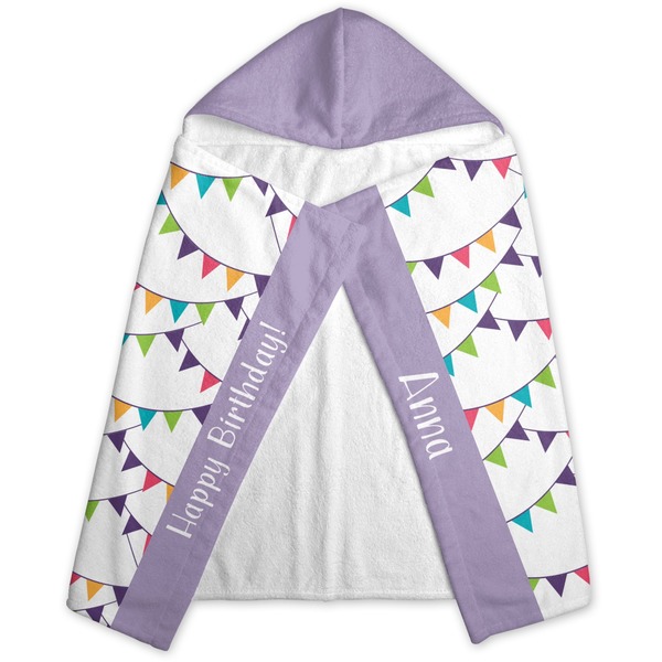 Happy Birthday Hooded Towel - Folded