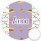 Happy Birthday Printed Cookie Topper - 3.25" (Personalized)