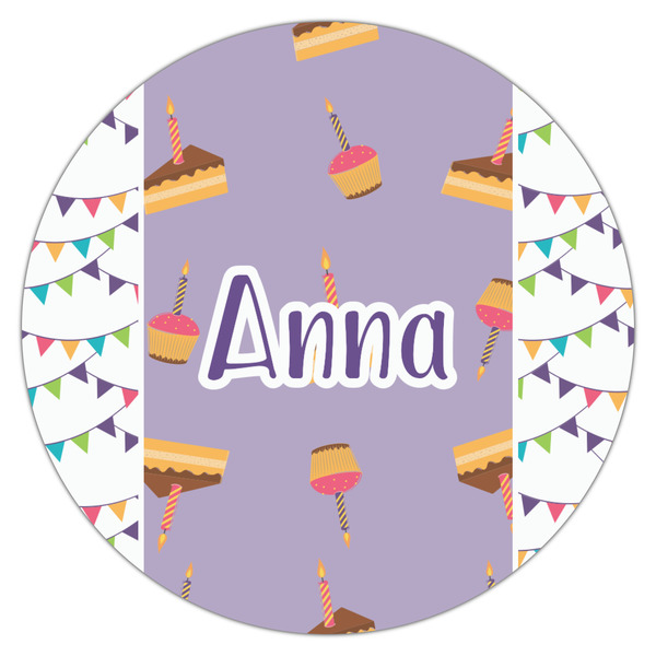 Happy Birthday Icing Circle - Large - Single