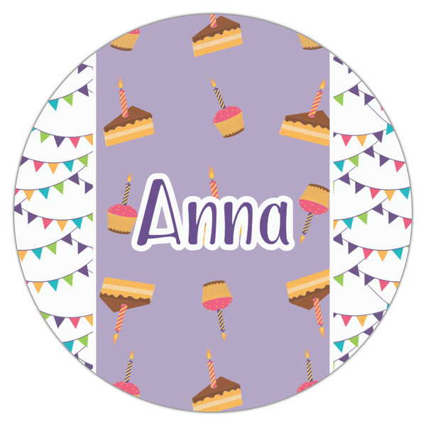 Happy Birthday Icing Circle - Medium - Single