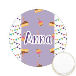 Happy Birthday Printed Cookie Topper - 2.15" (Personalized)