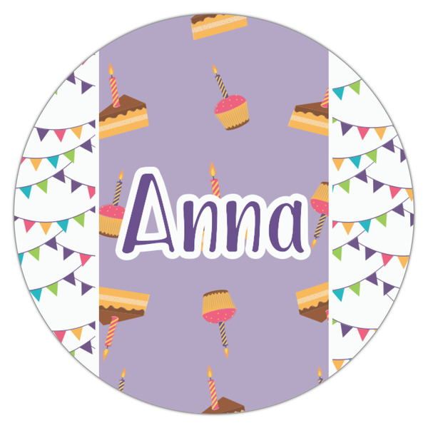 Happy Birthday Icing Circle - Small - Single