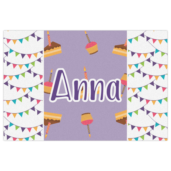 Happy Birthday Indoor / Outdoor Rug - 2'x3' - Front Flat