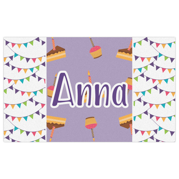 Happy Birthday Indoor / Outdoor Rug - 3'x5' - Front Flat