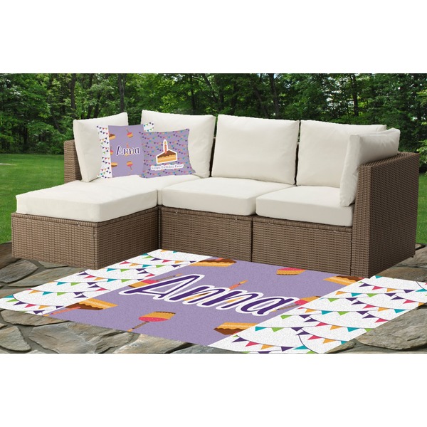 Happy Birthday Indoor / Outdoor Rug & Cushions