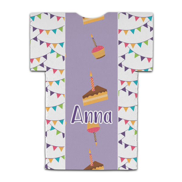 Happy Birthday Jersey Bottle Cooler - BACK (flat)