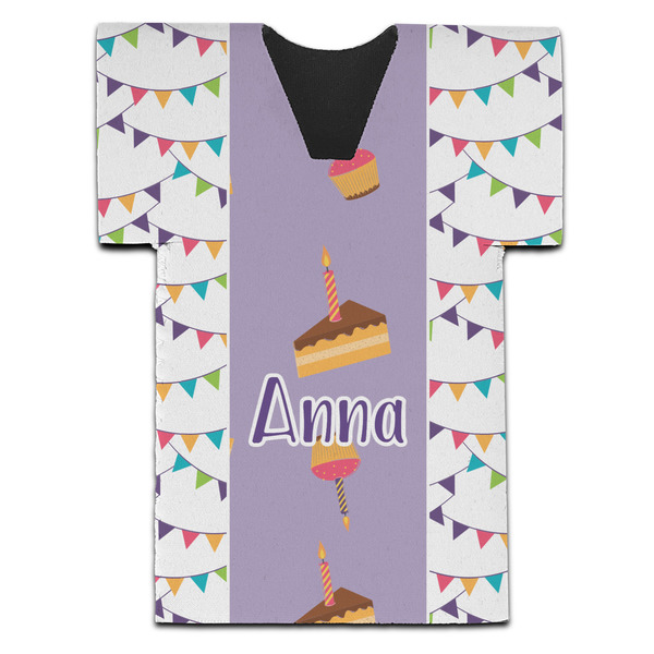 Custom Happy Birthday Jersey Bottle Cooler (Personalized)