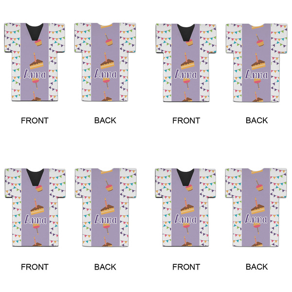 Happy Birthday Jersey Bottle Cooler - Set of 4 - APPROVAL