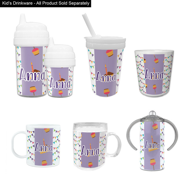 Happy Birthday Kid's Drinkware - Customized & Personalized