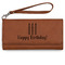 Happy Birthday Ladies Wallet - Leather - Rawhide - Front View