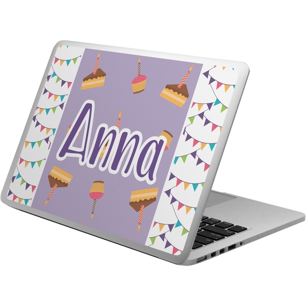Custom Happy Birthday Laptop Skin - Custom Sized (Personalized)