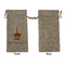 Happy Birthday Large Burlap Gift Bags - Front Approval