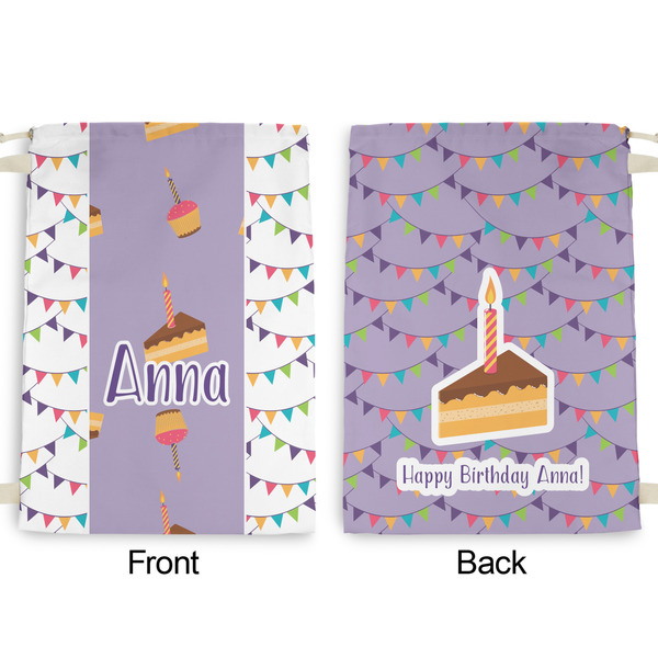 Happy Birthday Large Laundry Bag - Front & Back View