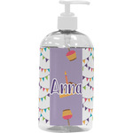 Happy Birthday Plastic Soap / Lotion Dispenser (16 oz - Large - White) (Personalized)