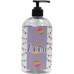 Happy Birthday Plastic Soap / Lotion Dispenser (16 oz - Large - Black) (Personalized)