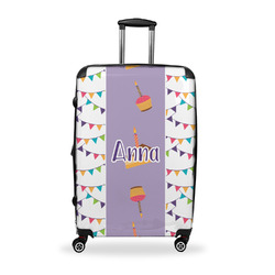 Happy Birthday Suitcase - 28" Large - Checked w/ Name or Text