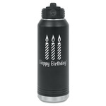 Happy Birthday Water Bottles - Laser Engraved (Personalized)