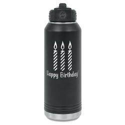 Happy Birthday Water Bottles - Laser Engraved (Personalized)