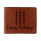 Happy Birthday Leatherette Bifold Wallet - Single Sided (Personalized)